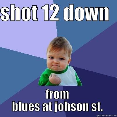 SHOT 12 DOWN   FROM BLUES AT JOHSON ST. Success Kid