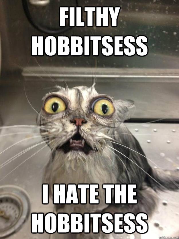 Filthy hobbitsess i hate the hobbitsess  cat meth