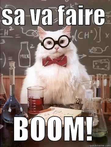 SA VA FAIRE  BOOM! Chemistry Cat