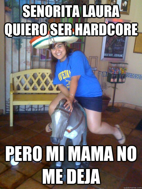 Senorita laura quiero ser hardcore Pero mi mama no me deja  - Senorita laura quiero ser hardcore Pero mi mama no me deja   ana hardcore