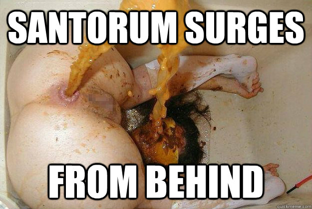 santorum surges from behind  Santorum