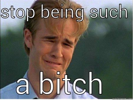 STOP BEING SUCH  A BITCH  1990s Problems