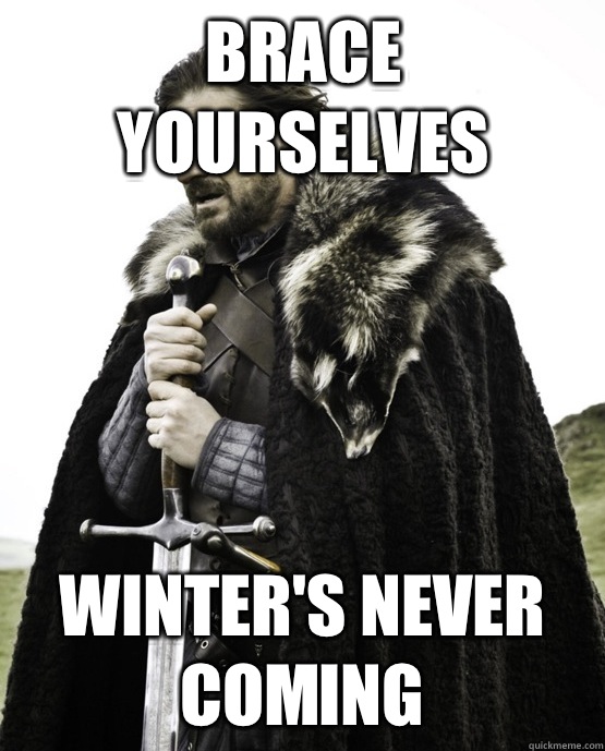 Brace yourselves Winter's never coming  ned stark st patrick