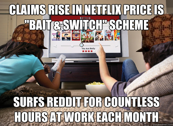 claims rise in netflix price is 