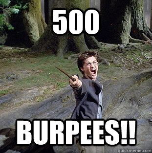 500 burpees!! 