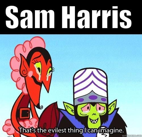 Sam Harris - SAM HARRIS  The evilest thing I can imagine