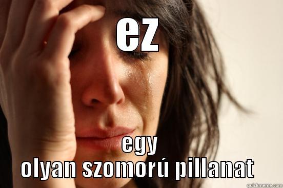 EZ EGY OLYAN SZOMORÚ PILLANAT  First World Problems