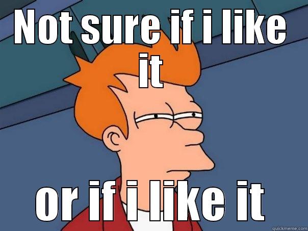 NOT SURE IF I LIKE IT OR IF I LIKE IT Futurama Fry