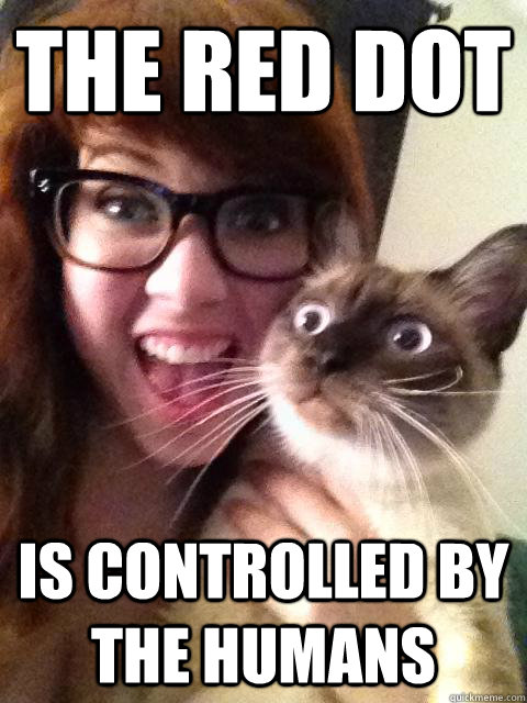 THE RED DOT IS CONTROLLED BY THE HUMANS - THE RED DOT IS CONTROLLED BY THE HUMANS  Sudden Clarity Kitty