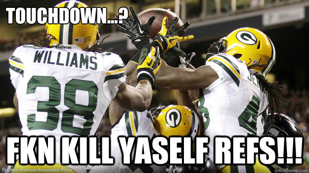 TOUCHDOWN...? FKN KILL YASELF REFS!!! - TOUCHDOWN...? FKN KILL YASELF REFS!!!  Seahawks TD