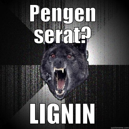 Minum Vegeta tiap hari? - PENGEN SERAT? LIGNIN Insanity Wolf