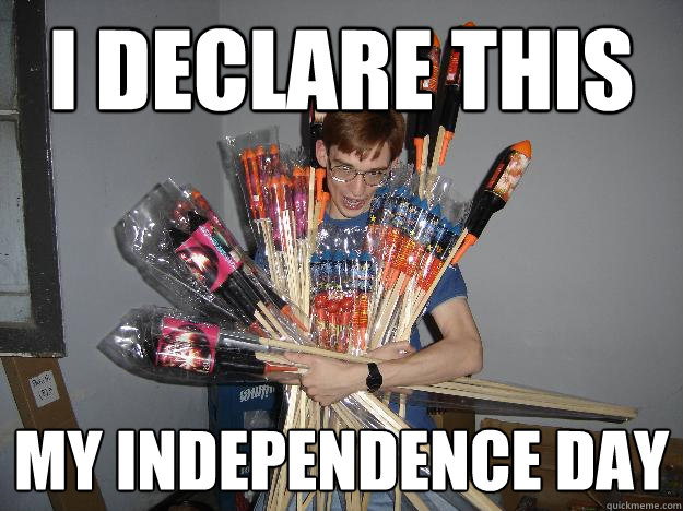 I DECLARE THIS MY INDEPENDENCE DAY - I DECLARE THIS MY INDEPENDENCE DAY  Crazy Fireworks Nerd