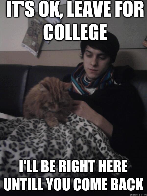 It's ok, leave for college I'll be right here untill you come back  