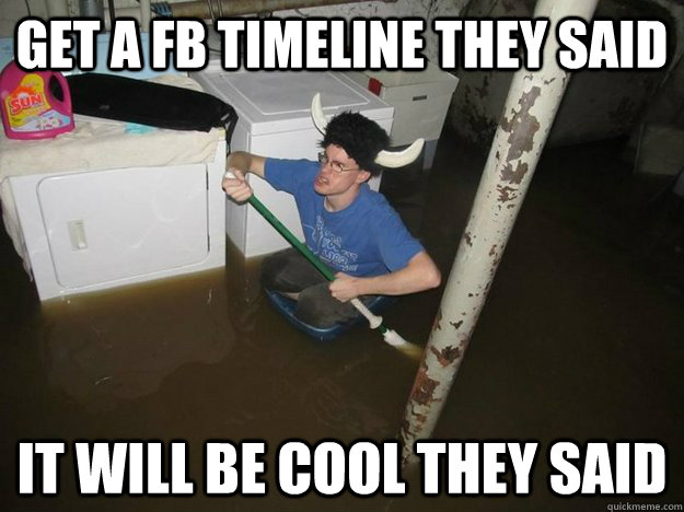 Get a FB timeline they said it will be cool they said  Laundry Room Viking