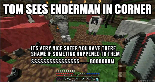 tom sees enderman in corner  shhhhhhhhhhhhhhh  Syndicate