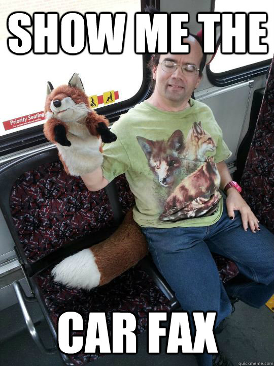 Show me the car fax - Show me the car fax  fox guy