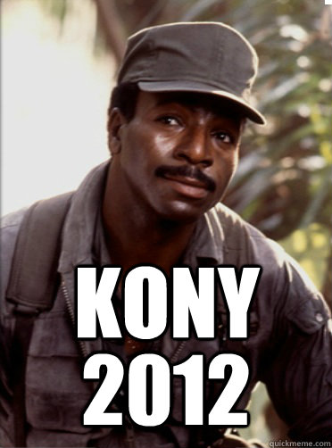 KONY 2012  carl weathers kony