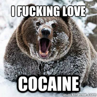 I fucking love COCAINE - I fucking love COCAINE  Responsible cocaine bear