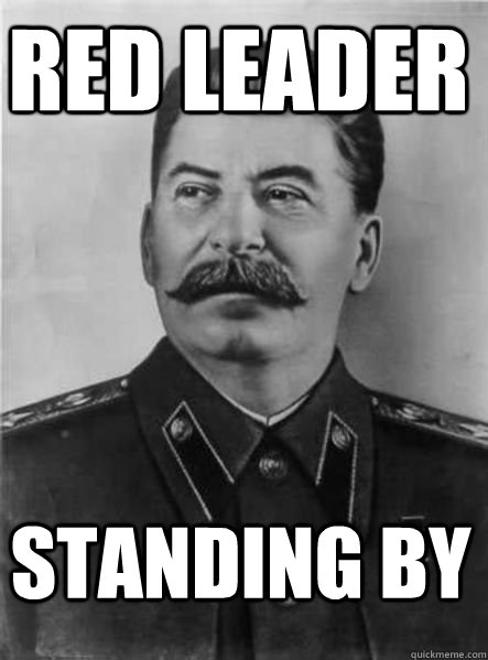 Red leader Standing by   Joseph Stalin