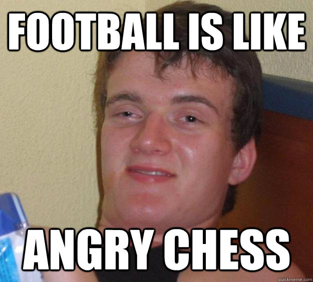 Football is like  angry chess  10 Guy
