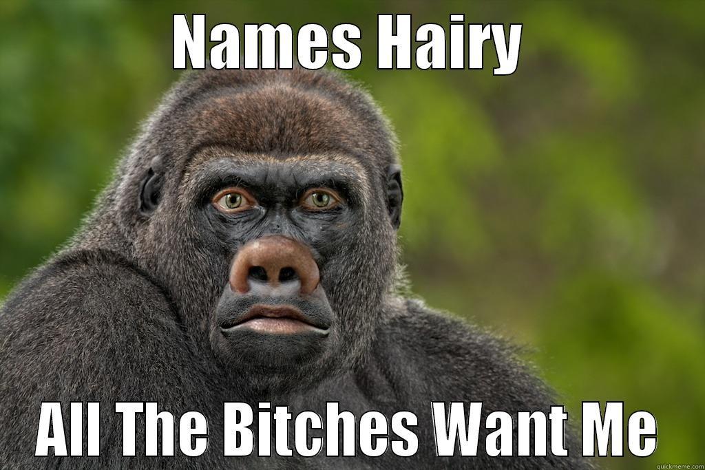 Hairy Man - NAMES HAIRY ALL THE BITCHES WANT ME Misc