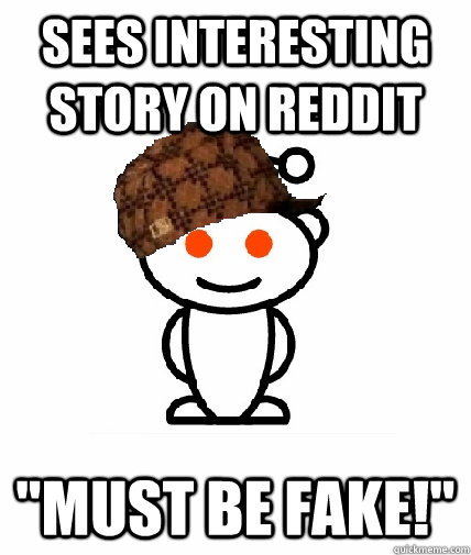 Sees interesting story on Reddit 