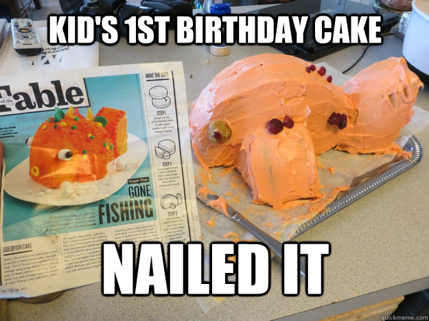 Kid's 1st Birthday Cake Nailed it - Kid's 1st Birthday Cake Nailed it  Misc