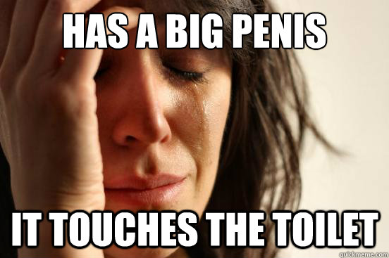 Has a big penis It touches the toilet - Has a big penis It touches the toilet  Misc
