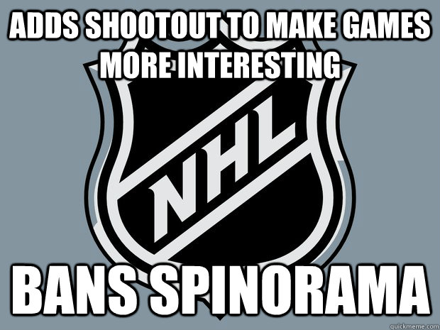 ADDS SHOOTOUT TO MAKE GAMES MORE INTERESTING BANS SPINORAMA  