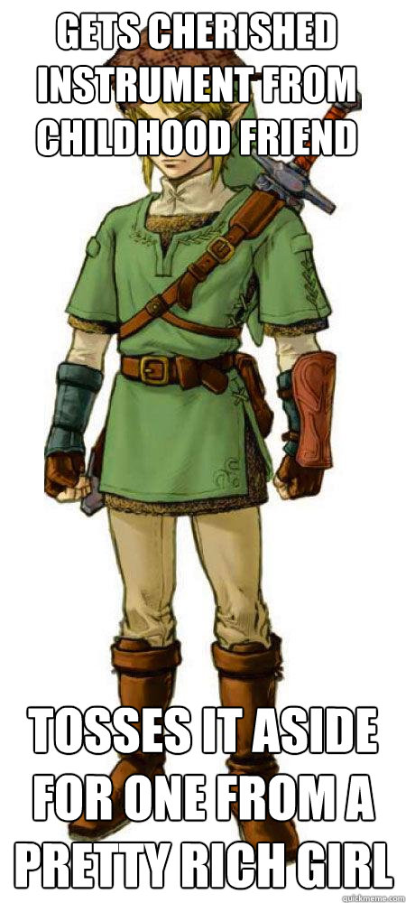 Gets cherished Instrument from childhood friend Tosses it aside for one from a pretty rich girl - Gets cherished Instrument from childhood friend Tosses it aside for one from a pretty rich girl  Scumbag Link