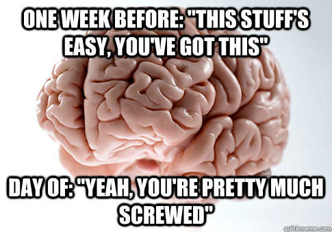 ONE WEEK BEFORE: 