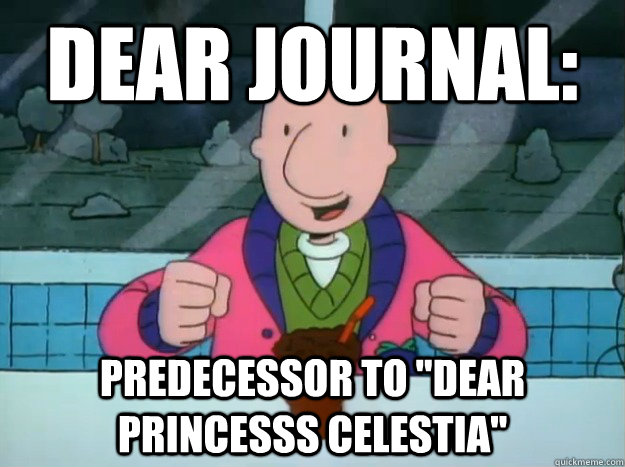 Dear Journal: Predecessor to 