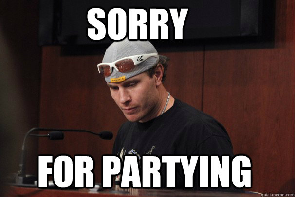 SORRY FOR PARTYING - SORRY FOR PARTYING  Josh Hamilton