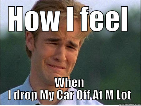 HOW I FEEL WHEN I DROP MY CAR OFF AT M LOT 1990s Problems