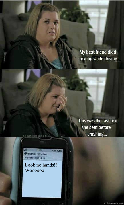 Look no hands!!! Woooooo  Last Text Lucy
