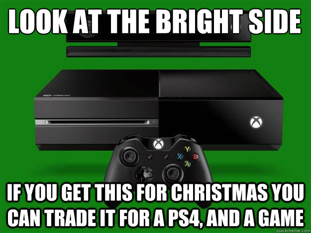 Look at the bright side  if you get this for christmas you can trade it for a ps4, and a game  