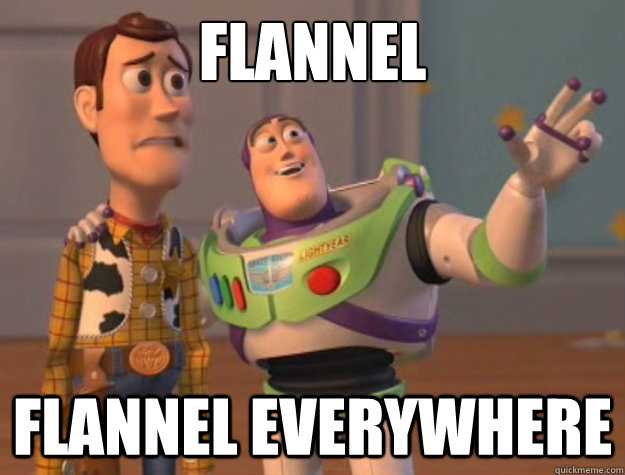 Flannel flannel everywhere  Buzz Lightyear