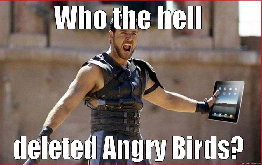 WHO THE HELL DELETED ANGRY BIRDS? Misc