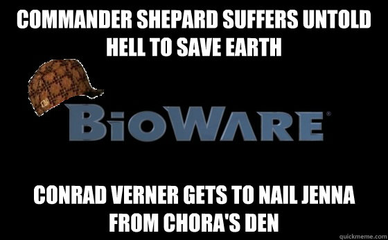 Commander Shepard suffers untold hell to save Earth Conrad Verner gets to nail Jenna from Chora's Den - Commander Shepard suffers untold hell to save Earth Conrad Verner gets to nail Jenna from Chora's Den  Misc