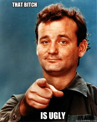 That bitch Is ugly  Bill Murray Awesome