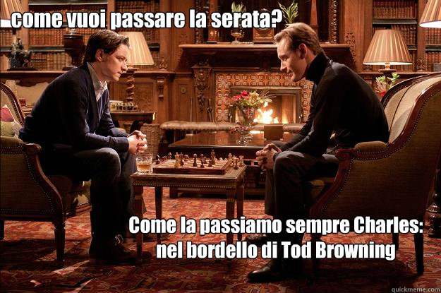 come vuoi passare la serata? Come la passiamo sempre Charles: nel bordello di Tod Browning  Interessi comuni