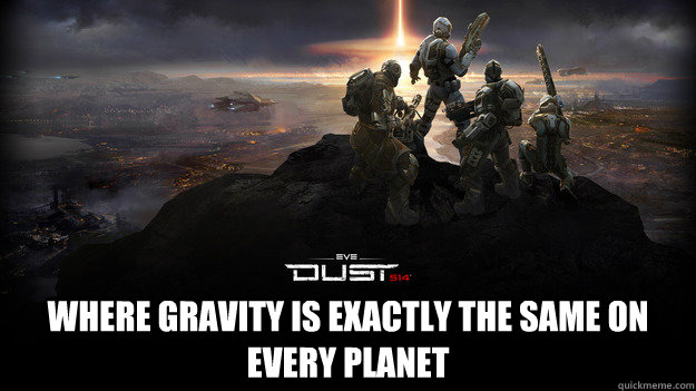  Where gravity is exactly the same on every planet  