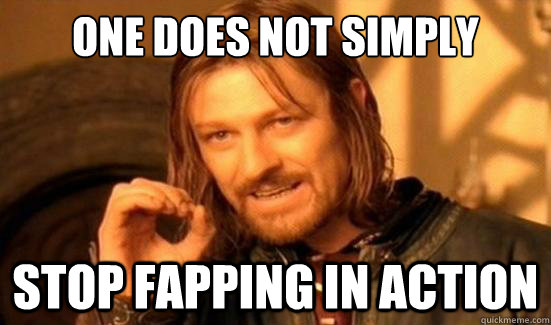One Does Not Simply Stop fapping in action  Boromir