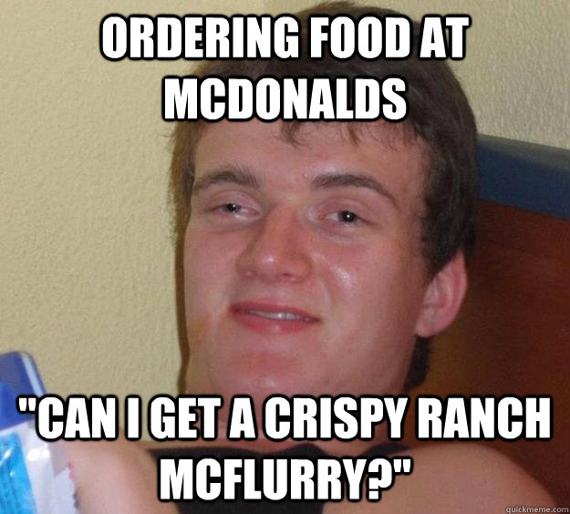 Ordering food at mcdonalds 