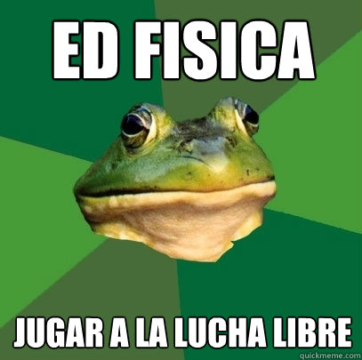 ed fisica  jugar a la lucha libre  Foul Bachelor Frog