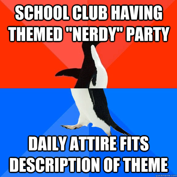 School club having themed 