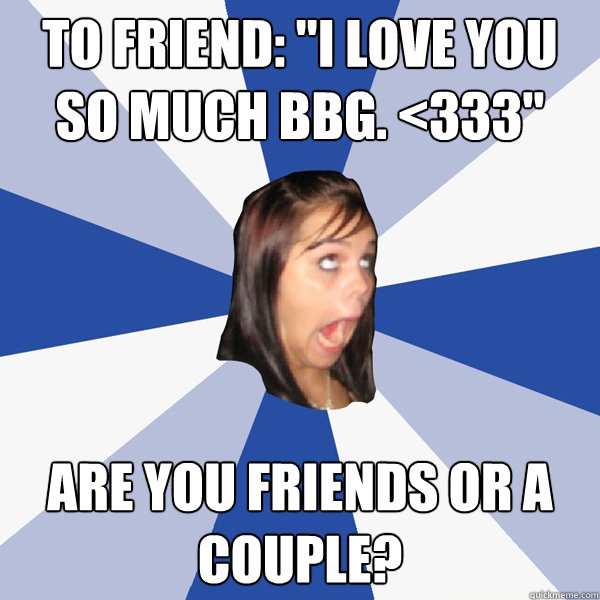 To friend: 
