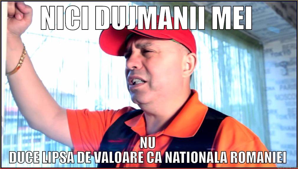 NICI DUJMANII MEI NU DUCE LIPSA DE VALOARE CA NATIONALA ROMANIEI Misc