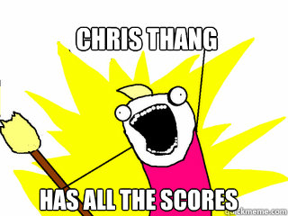 Chris Thang HAS ALL THE SCORES  All The Things