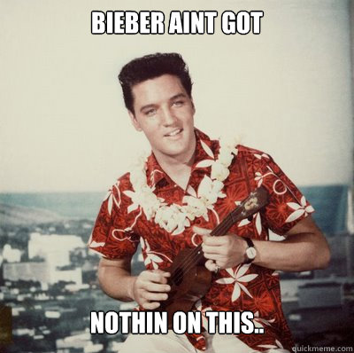 Bieber aint got nothin on this..   